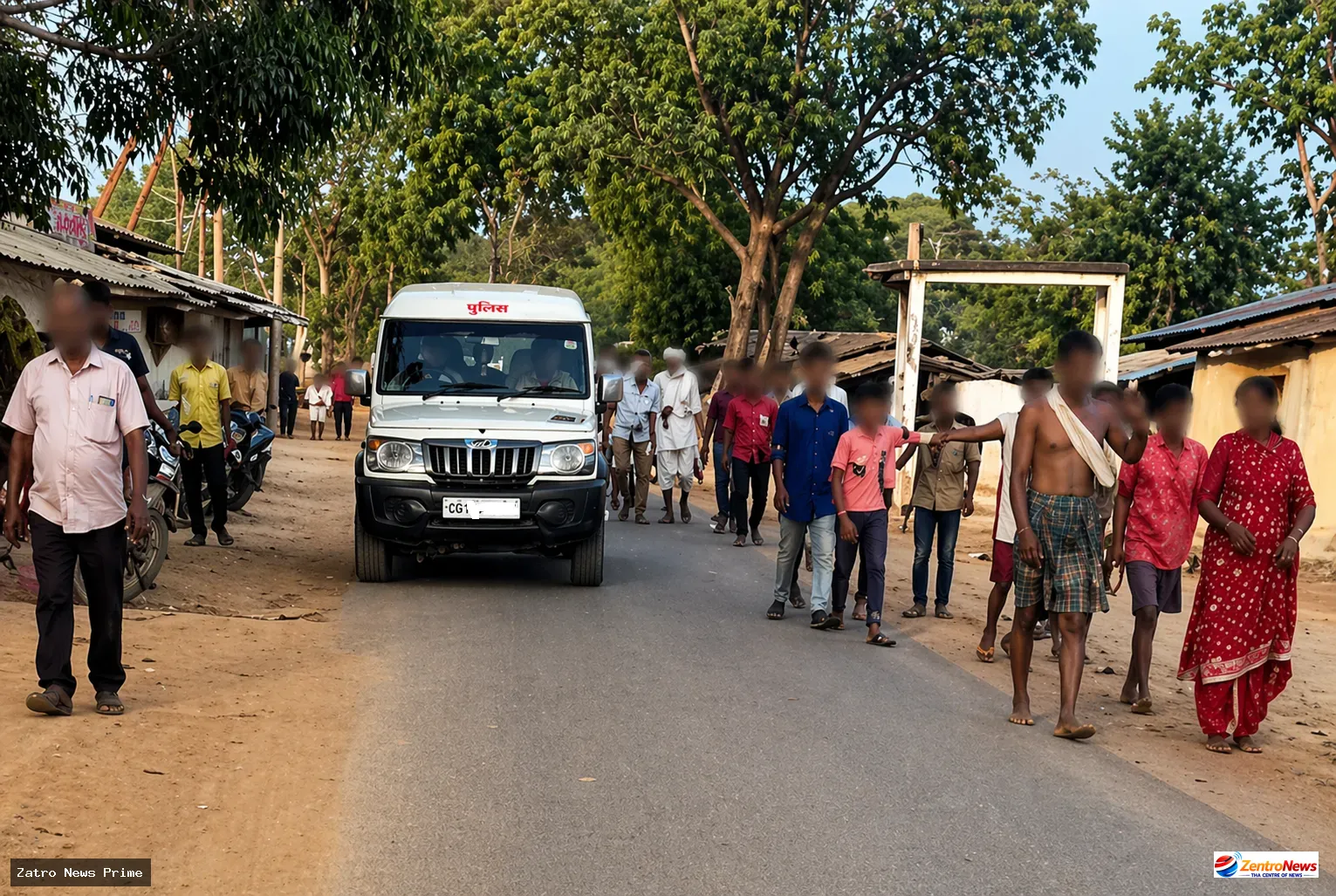 चोरी के शक में युवक के साथ बर्बरता, पिटाई के बाद गांव में घुमाया