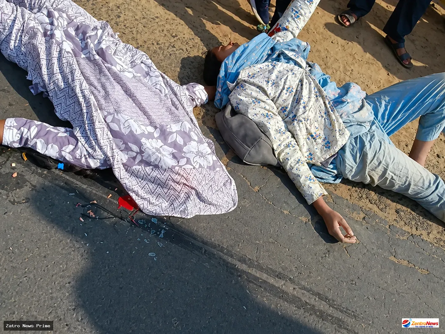 स्कूल जाते समय हादसा: सड़क दुर्घटना में शिक्षिका की मौत, दूसरी की हालत गंभीर